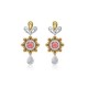 Designer Earrings with Certified Diamonds in 18k Yellow Gold - NCK1197EP